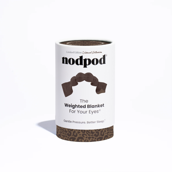 Nodpod Mocha Leopard Weighted Sleep Mask