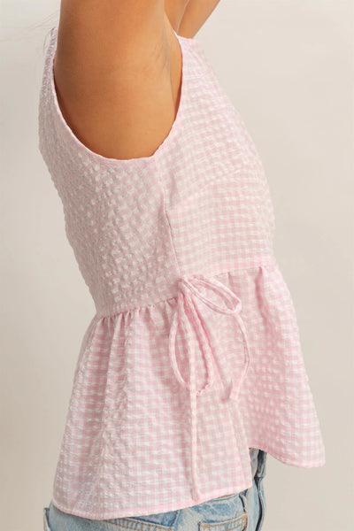 Sunny Days Gingham Top