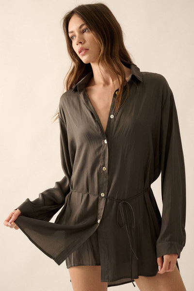 Late Nights Shirt Romper