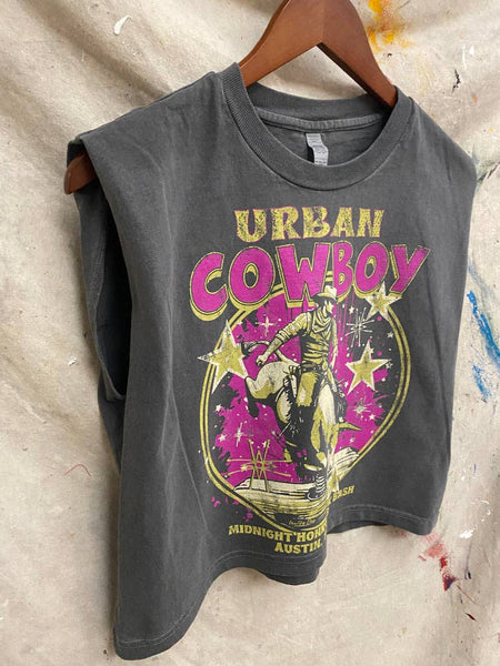 Urban Cowboy Crop Tee