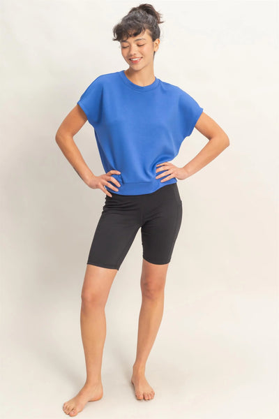 School Blue Top
