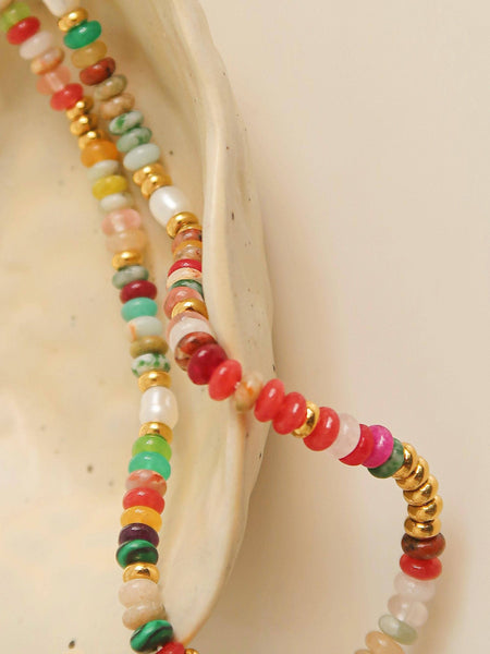 Boho Color Beaded Necklace