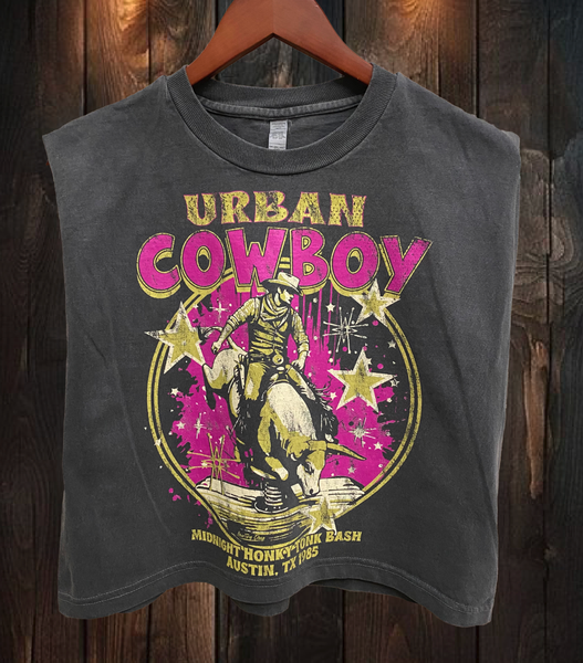 Urban Cowboy Crop Tee