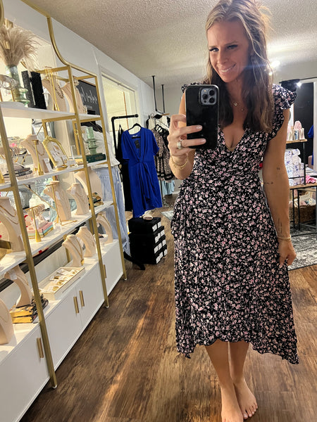 Wrapped in Floral Dress