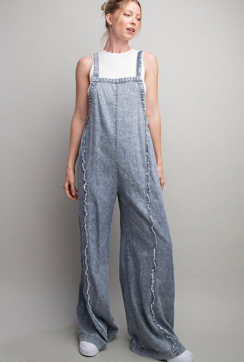 Washed Pinstripe Jumpsuit