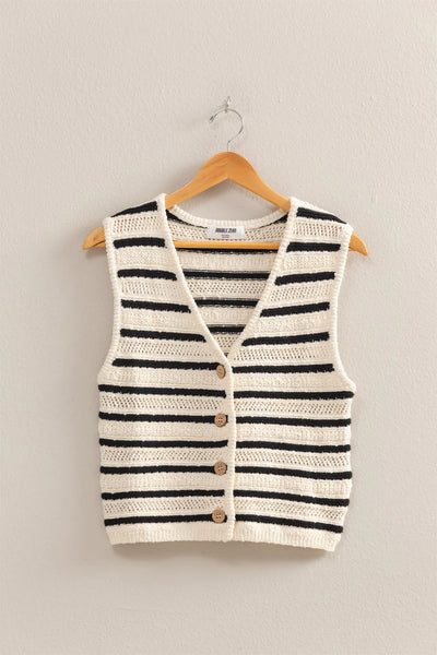 Trendy Striped Vest