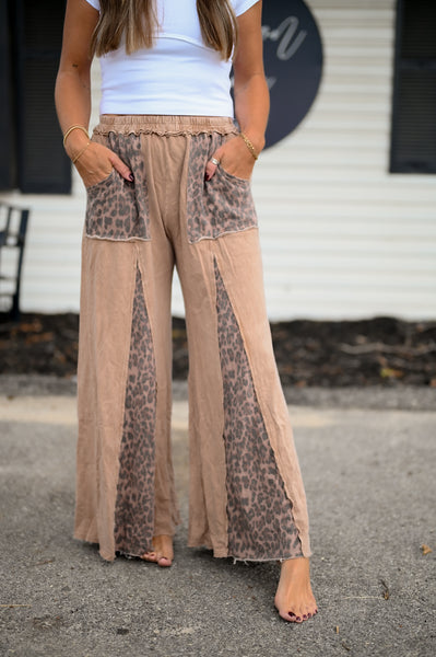 Leopard Flare Comfy Pants