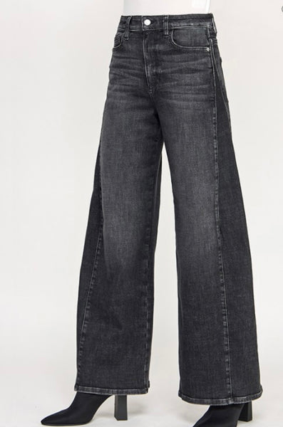 Two Toned Black Wash Jeans