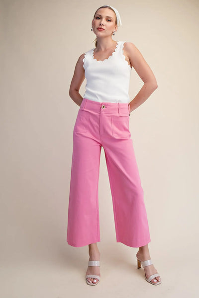 Colette Cropped Wide-Leg Pants