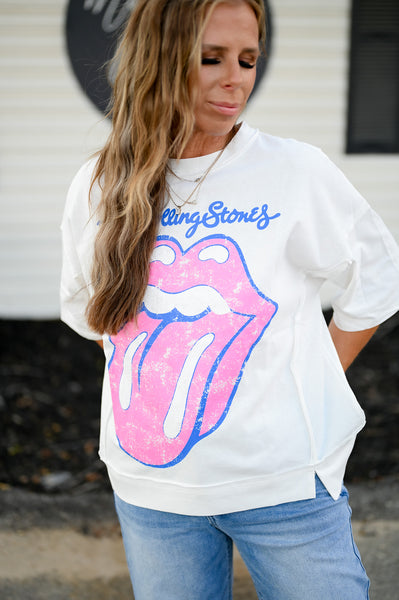 Peace Out Summer Rolling Stones Tee