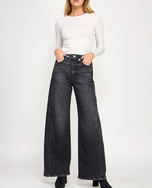 Two Toned Black Wash Jeans