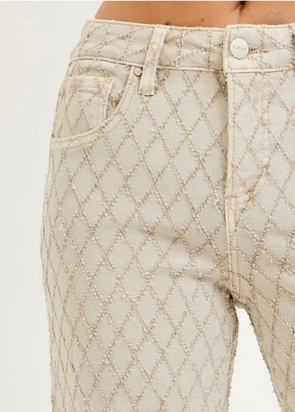 In Love Textured Jeans