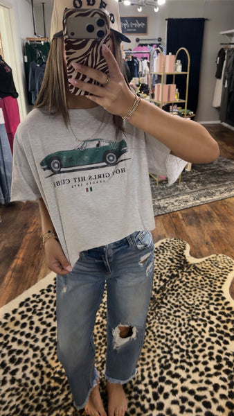 Hot Girls Hit Curbs Cropped Tee