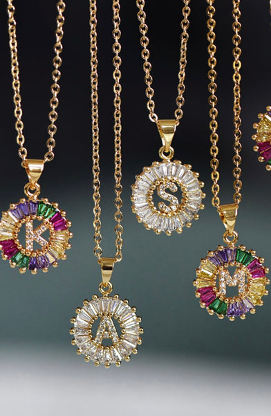 Sparkly Initial Necklace