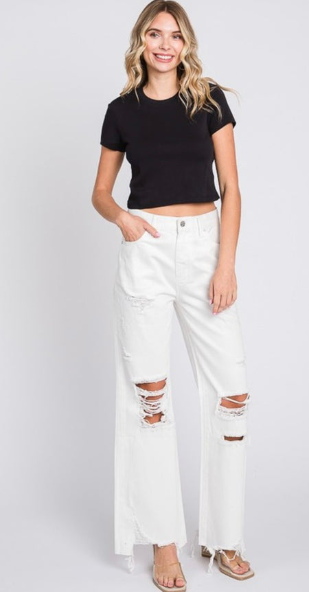 Livin Free Cropped Flare Jeans
