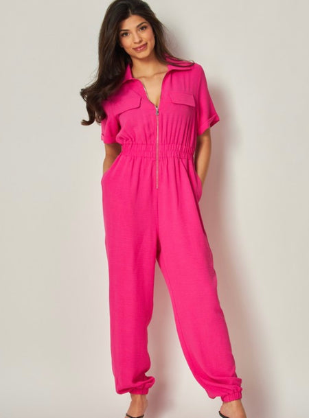 Washed Pinstripe Jumpsuit