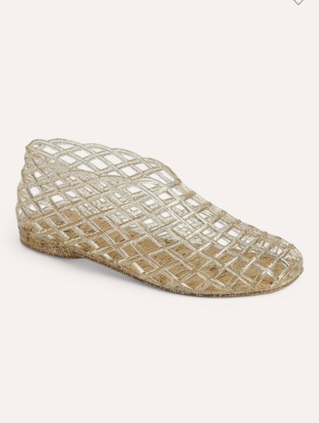 Golden Jelly Sandals