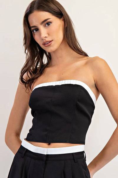 Modern Contrast Top