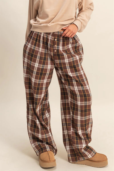 Trendy Comfy Plaid Pants