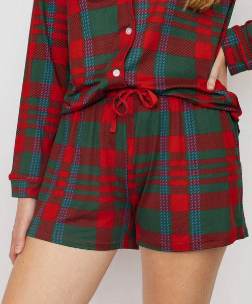 Holiday Plaid Pajama Sets