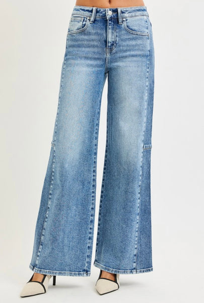 Contrast Style Jeans