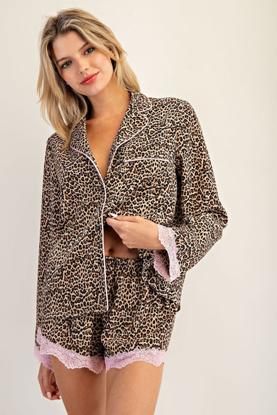 Luxe Leopard Pajama Set