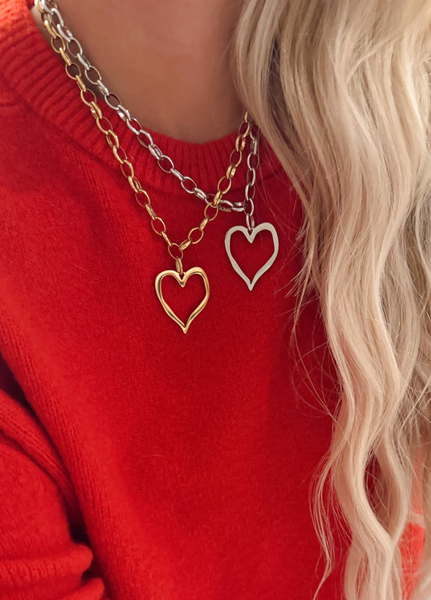 Open Heart Necklace