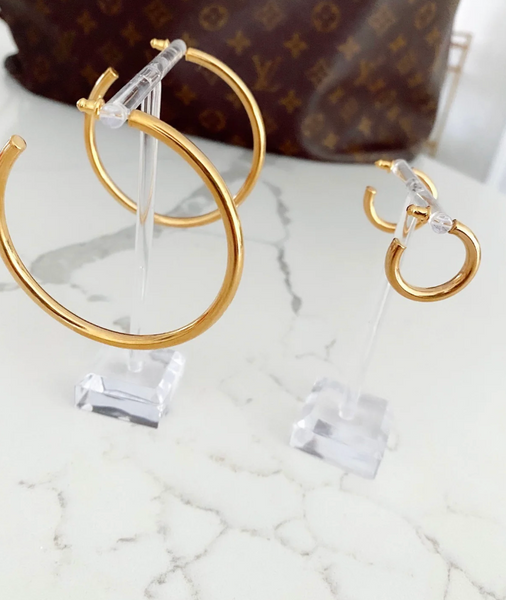 Large Gold Hoops