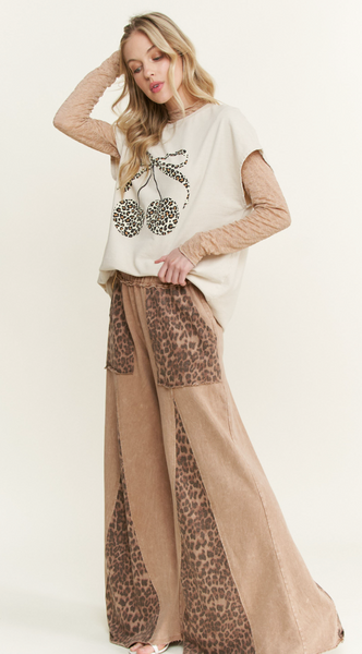 Leopard Flare Comfy Pants