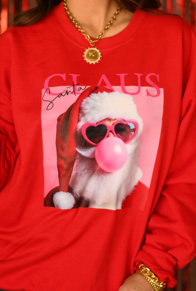 Santa Bubble Gum Sweatshirt