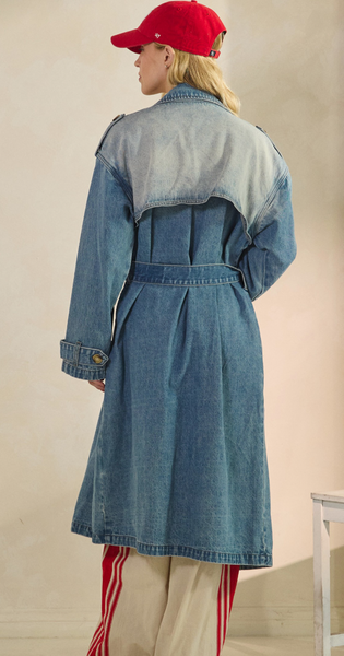 Denim Moment Trench Coat