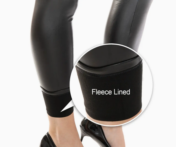 Leather Babe Fleece Lined Leggings