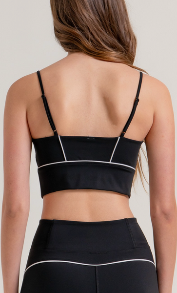 Piped Workout Bra Cami