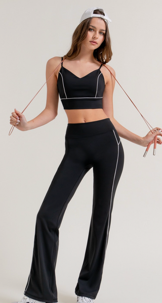 Piped Workout Bra Cami