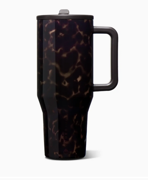 PRE ORDER: Mocha Tortoise HydroJug 40 oz Traveler Tumbler