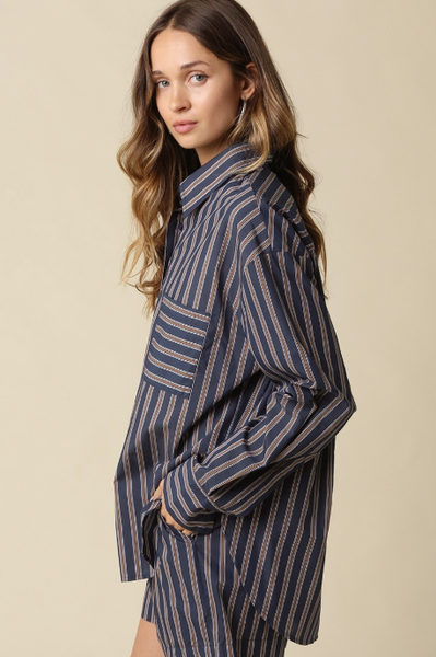 Off Duty Striped Shirt