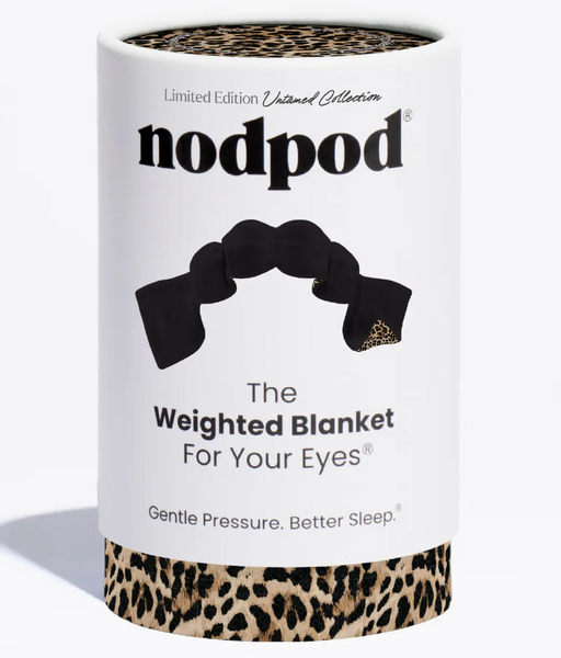 Leopard Weighted Sleep Mask