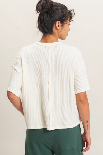 On Repeat Mineral Waffle Top