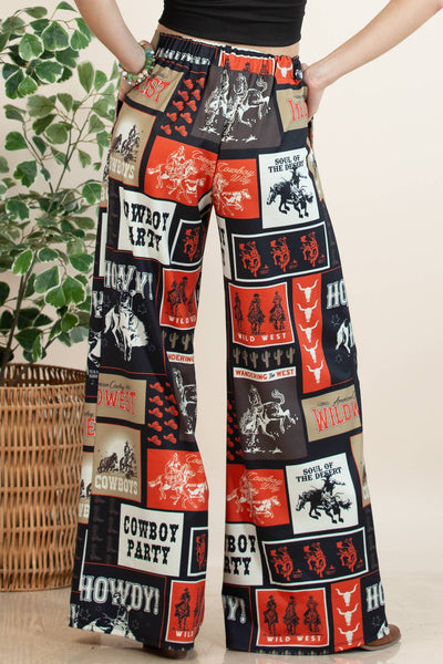 Cowboy Era Print Pants