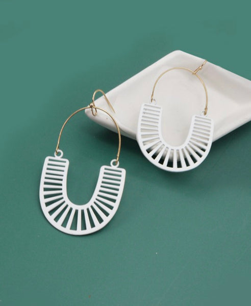 Drop Hoop Earrings