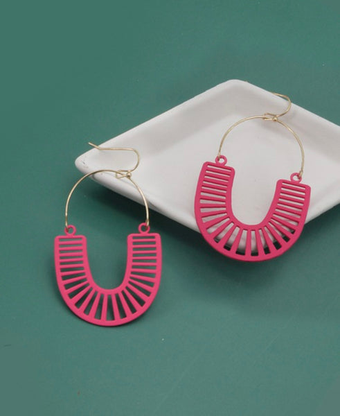 Drop Hoop Earrings