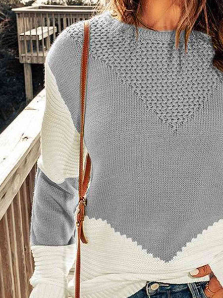 Contrast Sweater