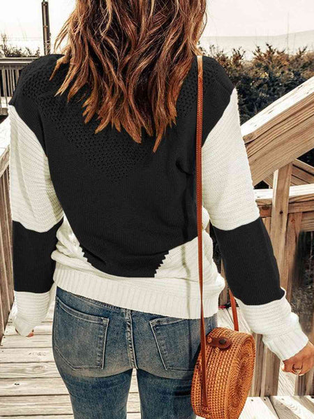 Contrast Sweater