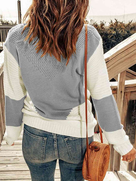 Contrast Sweater