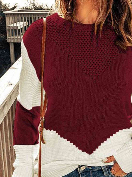 Contrast Sweater