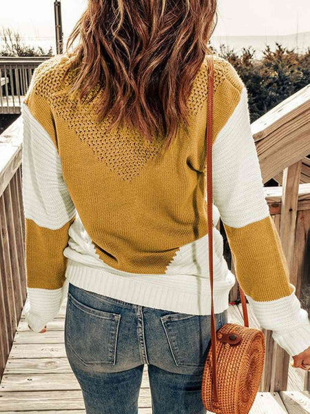 Contrast Sweater