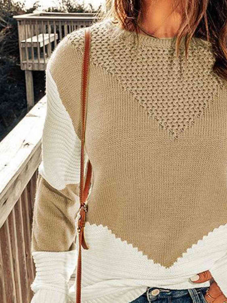 Contrast Sweater
