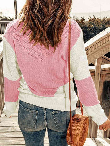 Contrast Sweater