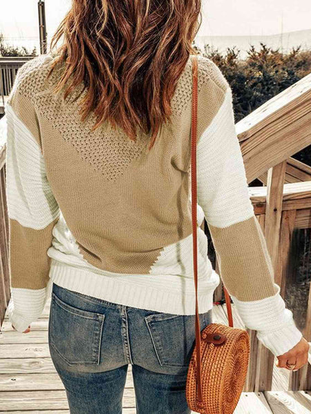 Contrast Sweater