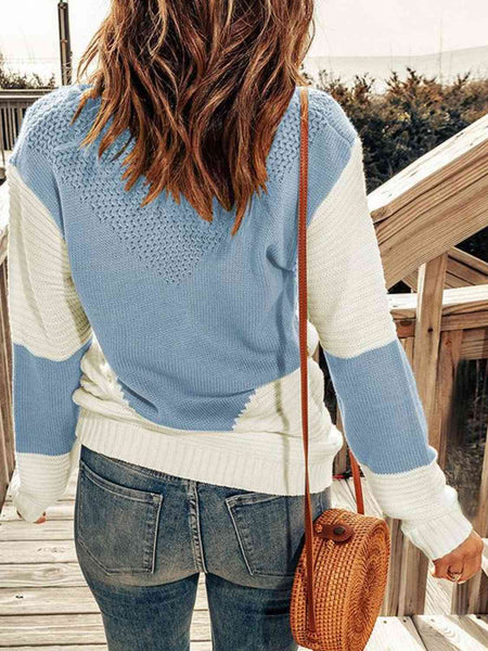 Contrast Sweater